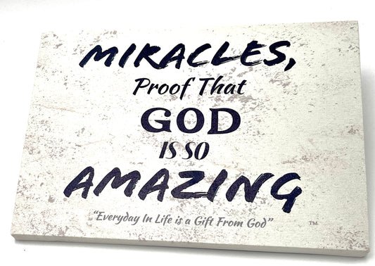 Inspirational, Spiritual & Motivating. "Miracles Proof That God Is Amazing" A Gift for any Occasion. The Perfect Gift.